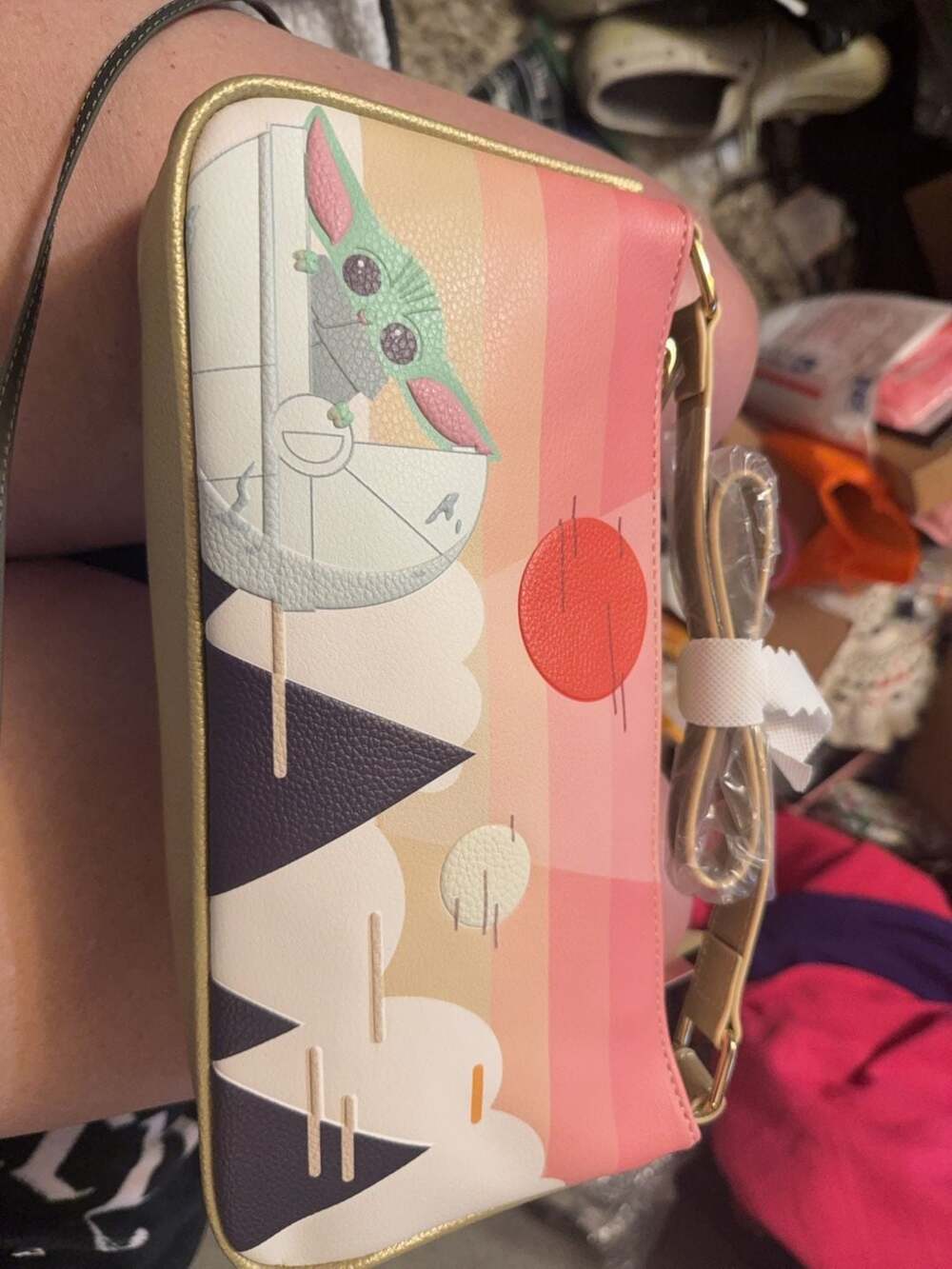 DANI by Danielle Nicole Star Wars The Mandalorian Grogu Sunset Shoulder Bag